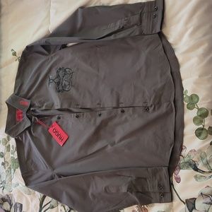 Hugo boss casual slim fit Long sleeve button up men's medium